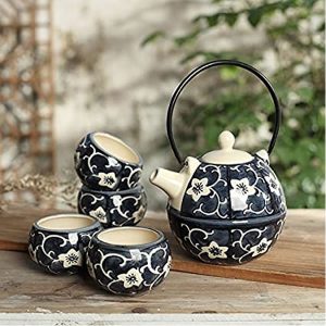 Japanese Tea Set with pot and 4 cups