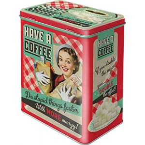Retro 50s Storage Large Coffee Tin, 3lt